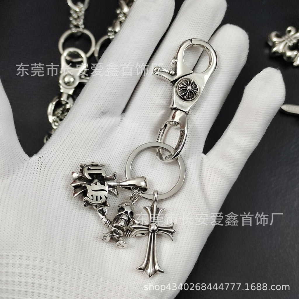 Chrome Hearts Lobster Head Buckle Multi-Element Keychain