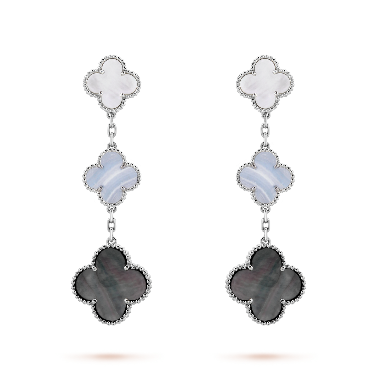 Van Cleef & Arpels Magic Alhambra Three Motifs Earrings